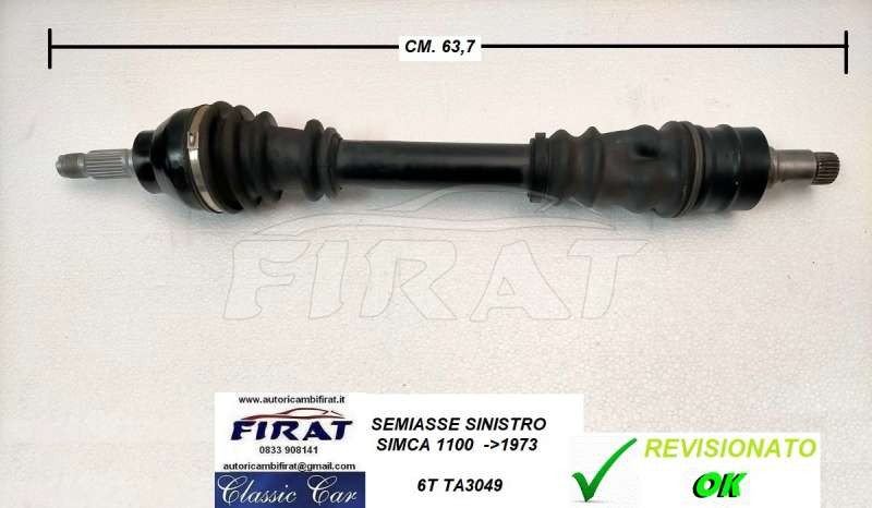 SEMIASSE SIMCA 1100 ->73 SINISTRO (TA3049)